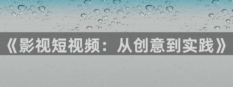 2019最新光棍电影推荐：《影视短视频：从创意到实践》